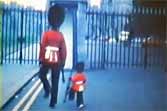 2-Year-Old Marching with the Guard outside Windsor Castle