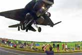 F16 Jet Gives British Air Show Spectators A New Haircut