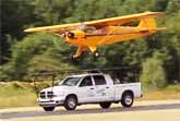 Plane Lands On Truck