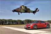 Porsche 911 Turbo S vs Helicopter