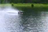 Remote Controlled Car Skims Pond