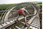 Skating down a Rollercoaster